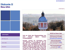 Tablet Screenshot of diakonie-neu-ulm.de